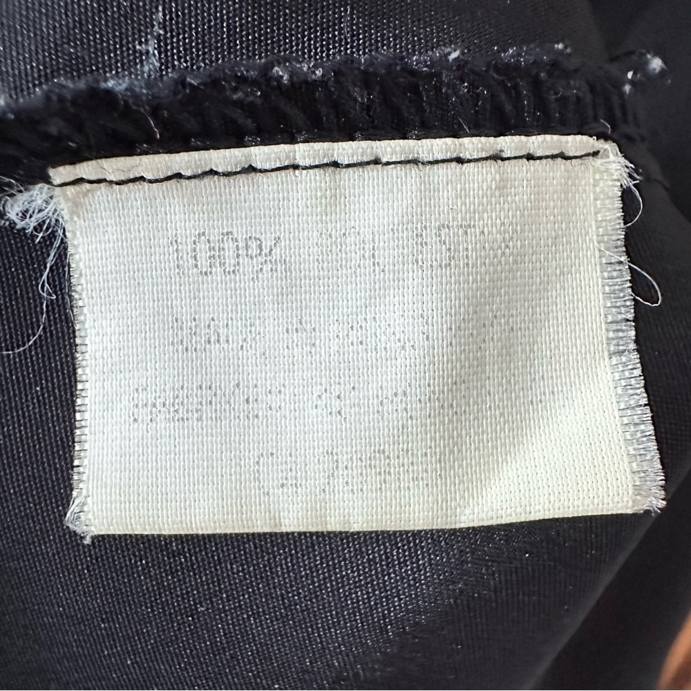 Vintage 90's Nonpareil Black Button Up Blouse Embroidered Neckline w/Cutouts - M - Picture 12 of 13